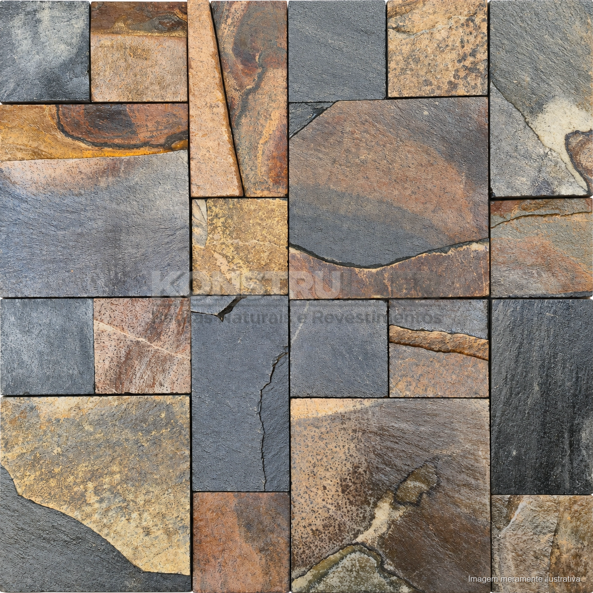 Pedra Ferro Mosaico Sharper